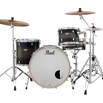 Pearl Decade Maple Satin Black Burst Drums 24x14/13x9/16x16 3pc Shell Pack Drumset NEW Auth Dealer image 2