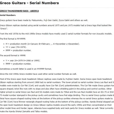 Greco Thunderbird 1988 Sunburst image 10