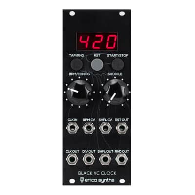 Erica Synths Black VC Clock Eurorack Module (V2) image 2