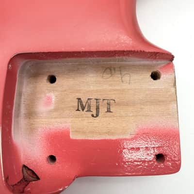 MJT Stratocaster Body Alder Relic Nitro Fiesta Red mjt6649 image 8