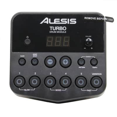 Alesis Turbo Electronic Drum Module with Power Supply for Turbo Mesh Kit image 1