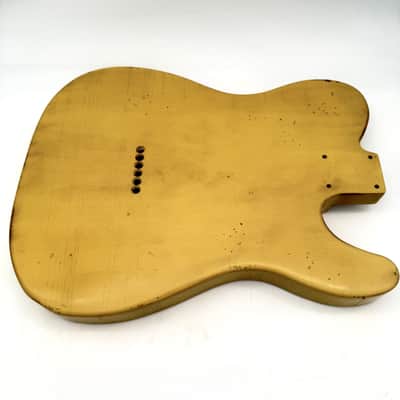 MJT Telecaster Body Lefty Relic Alder Nitro Butterscotch Light mjt6655 image 5
