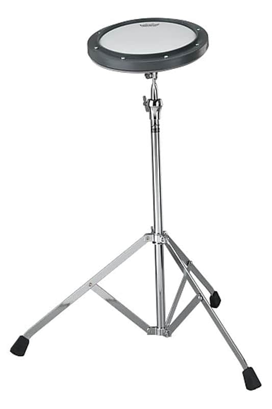 Remo 8 in. Gray Tunable Ambassador Coated Drumhead Practice Pad with Stand image 1