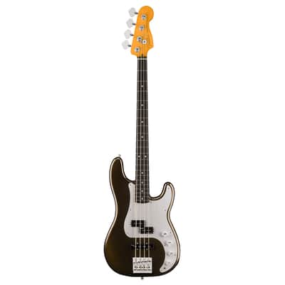 Fender American Ultra II Precision Bass - w/Ebony FB- Texas Tea image 2