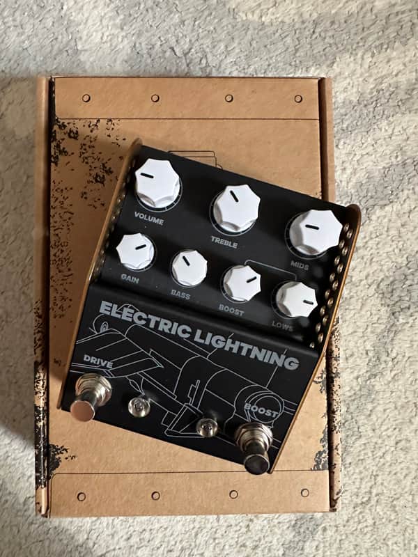 ThorpyFX Electric Lightning Chris Buck Signature Overdrive 2024 - Present - Black / Brown image 1