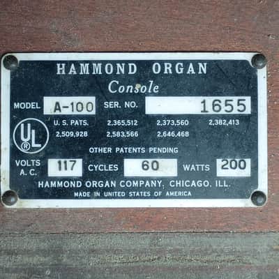 Hammond A-100 Series Organ with Leslie 142 Speaker 1959 - 1965 - Natural image 3