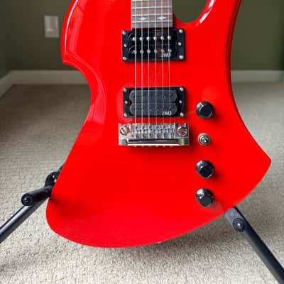 B.C. Rich NJ Retro Mockingbird Ferrari Red w/ Hard Case - KOREA image 2