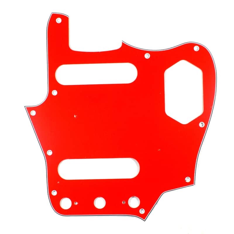 Replacment Pickguard For Jaguar style Guitar ,4ply Red /US Vintage image 1