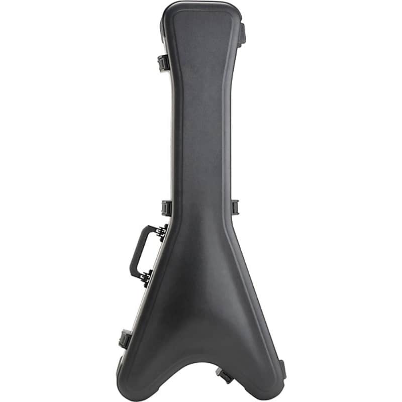 SKB SKB V-Type Hardshell Guitar Case Black - Black image 1
