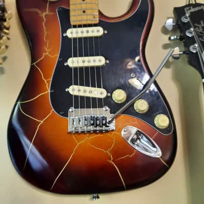 Logtown Guitars Custom Strat Style 2020 Tobacco/Rootbeer Gold Burst Lightning, image 20