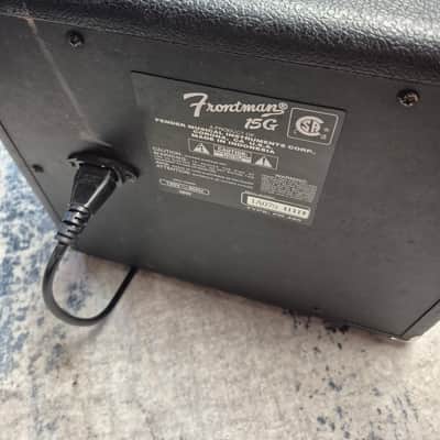 Fender Frontman 15G Series II 2-Channel 15-Watt 1x8" Guitar Practice Amp 2002 - 2010 - Black image 5