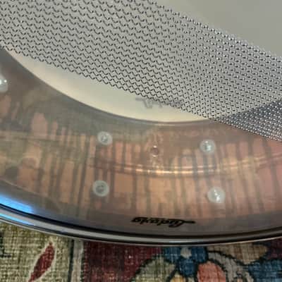 Ludwig LC661T 14x5 Raw Copperphonic Snare Drum with Tube Lugs image 7
