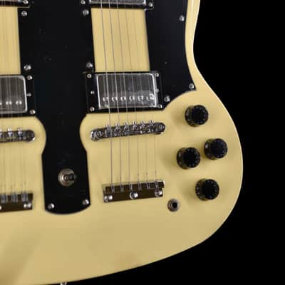Brandon’s Custom Shop Double Neck 12/6 - Cream/Silver image 3