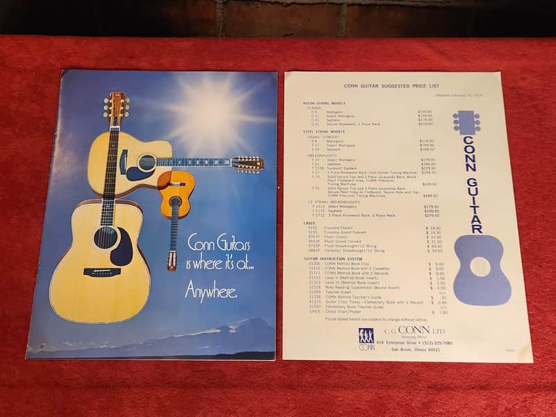 Vintage 1976 Conn Catalog And Price Sheet #2 image 1