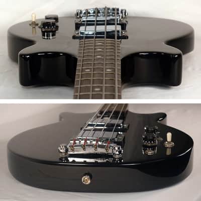 The Pearl Guitar Co. Export Bass Genesis Shape Vintage 1970s Matsumoku Japan Black 70s image 5