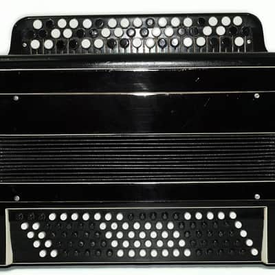 Russian Bayan Tulskiy, 3 Row Tula Chromatic Button Accordion, Vintage Music Box B System, New Straps, 2759 image 3