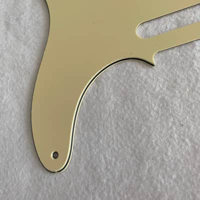 For Vintage 5-hole Fender Esquire Telecaster Guitar Pickguard Scratch Plate 3 Ply Vintage Yellow image 3