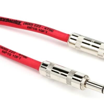 Pro Co BP-10 Excellines Balanced Patch Cable - 1/4-inch TRS Male to 1/4-inch TRS Male - 10 foot image 2