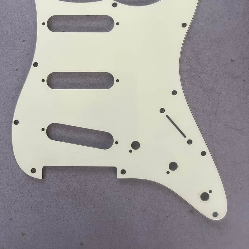 1998 Squier Stratocaster Pickguard Aged Cream