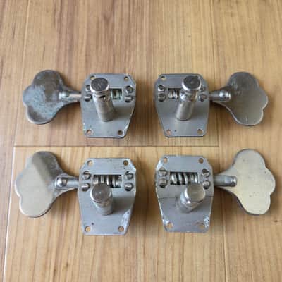 Set of Vintage Early 1960's Gibson EB Bass Tuning Keys w/ Ferrules, Mounting Screws! image 5