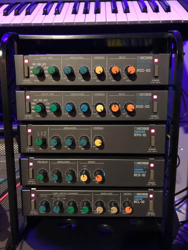 BOSS micro rack series 7つセット BOSS Micro Rack Series w/Rack Case Complete Set Operation not