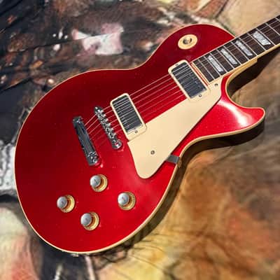 FANCY 💃! 2026 Gibson Custom Shop '76 Les Paul Deluxe Reissue Rocket Red Sparkle Top VOS Limited Edition LE 1976 Standard Norlin Era Mini Humbuckers Maple Neck Sandwich Body Construction ABR-1 Bridge Chrome Hardware Cream Plastics Brown Walnut Body image 1