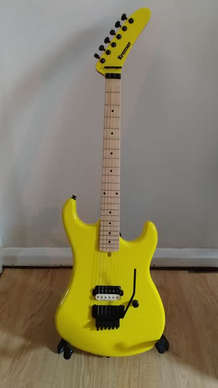 Kramer  1984 baretta reissue  2010 Banana Yellow with case image 1