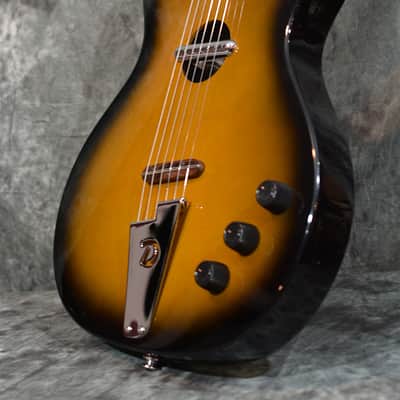Danelectro Convertible Acoustic Electric Guitar Sunburst NEW w minor Finish blem FAST Shipping image 6