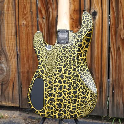 Schecter USA CUSTOM SHOP Model-T Black/Gold Satin Crackle 4-String Electric Bass Guitar w/ Black Tolex Case (2025) image 14