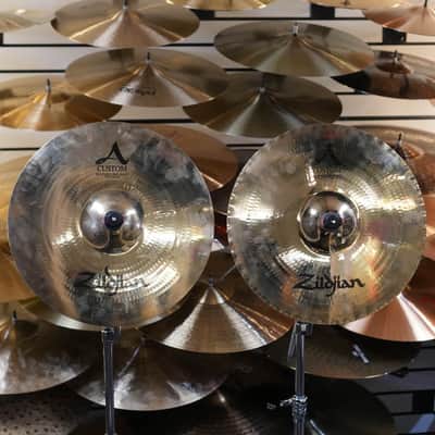 Zildjian 15" A Custom Mastersound Hi Hat Cymbal Set - Used image 5