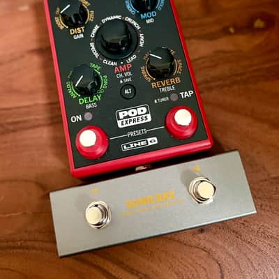 Line 6 POD Express w/Sonicake QFS-10 Momentary Footswitch image 2