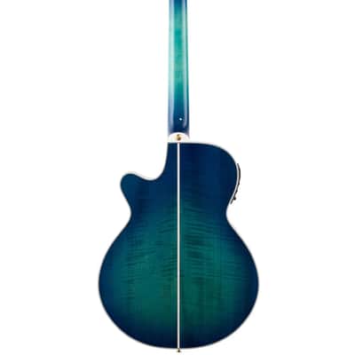 Takamine TSP178AC 2024 - See thru blue burst with a hard shell case image 9