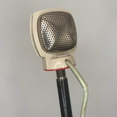 REFURBISHED Grundig GDSM 202 MONO Dynamic Microphone 1960s - White image 4