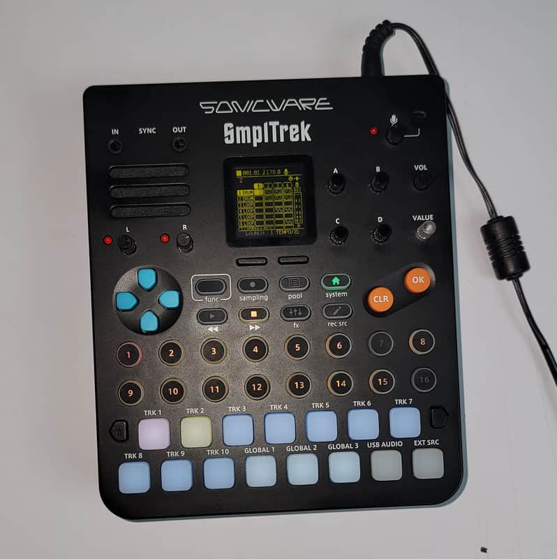 Sonicware SmplTrek Portable Production Sampler 2022 - Present - Black image 1