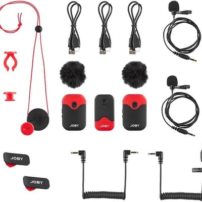 Wavo Air 2.4Ghz Wireless Microphone System with Two Transmitters Designed Mounting System, Vlogging, Filmmaking, Interview, Smartphone, Camera image 2