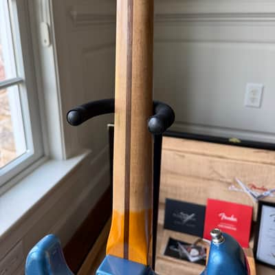 2025 Fender Custom Shop Stratocaster Custom Deluxe SR25 Matching Headstock Heavy Relic - Aged Lake Placid Blue image 11