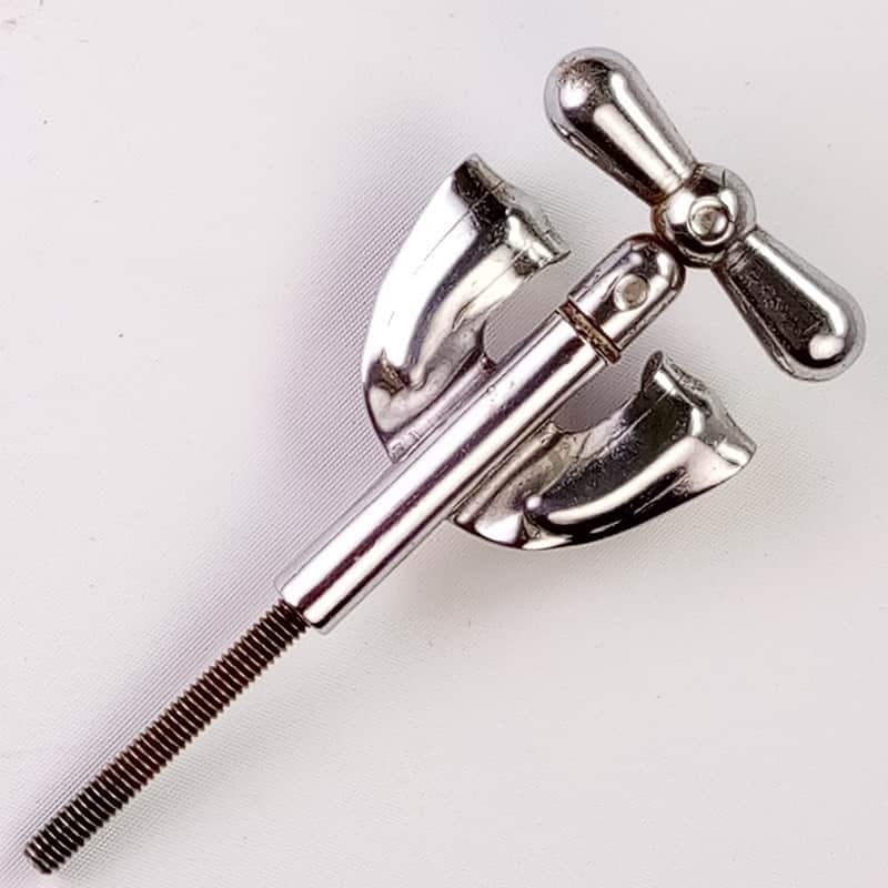 Rogers 60s 1+Bow-Tie Bass Drum Tension T-Rod+Claw 3 3/4"Chrome Holiday Cleveland image 1