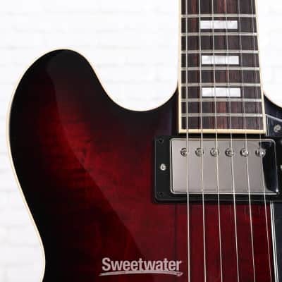 Gibson ES-335 Figured Semi-hollowbody Electric Guitar - Blood Moon Burst (ES35F00MNNHd2) image 2