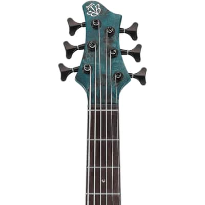Ibanez BTB946 COL 6 String Electric Bass. Cosmic Blue Low Gloss image 5
