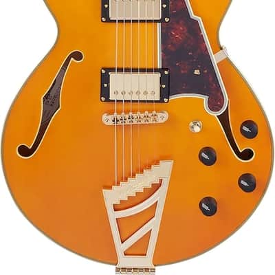 D'Angelico Excel SS Semi-hollowbody Electric Guitar - Vintage Natural image 1