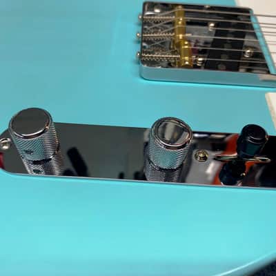 New Custom 63 64 American Telecaster Sonic Blue Nitro Satin Roasted Maple image 5