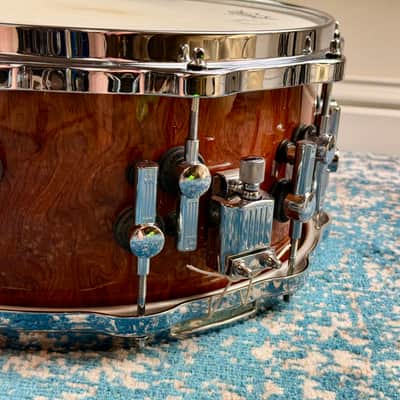 (CUSTOM-ORDERED) 14 x 6.5 Sonor SQ2 Mountain Burl Snare Drum (EARLY MODEL) image 8