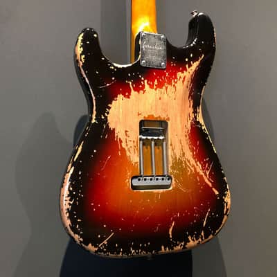 Made to Order - FRANCHIN Mercury guitar Relic Aged 100% Nitro Lacquer (Sunburst/ Black/ White/ Blue/ Green/ Yellow/ Red/ Pink/ Burgundy/ Purple/ Gold/ Silver, etc.) Stratocaster-Strat-S-Style Made in Italy image 11