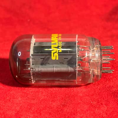 Sylvania Vintage Single 6LU8 Amplifier vacuum tube 1970s - Clear Glass image 5