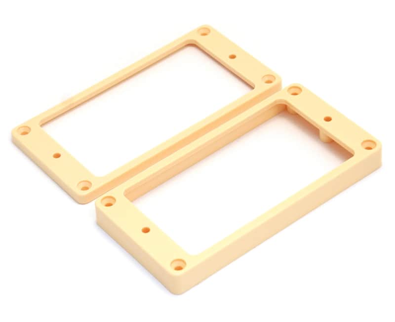 Allparts PC-0745-028 Humbucking Pickup Rings Non-Slanted Cream image 1