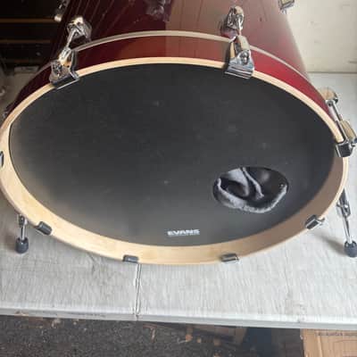 Used Yamaha Stage Custom Cranberry Red 20x17  Bass Drum image 3