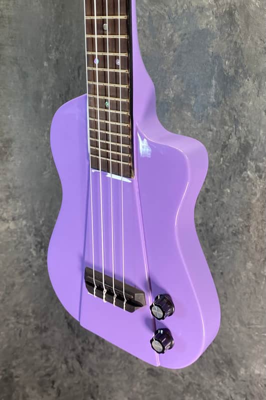 Eleuke RHT-C Solid Body/Electric Concert Size Ukulele - Gloss Purple image 1