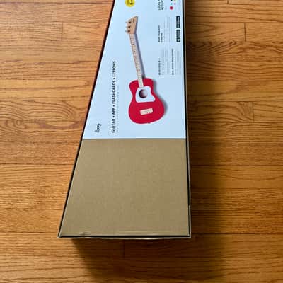 Loog Pro-3 Stringed Acoustic Guitar - Red image 6