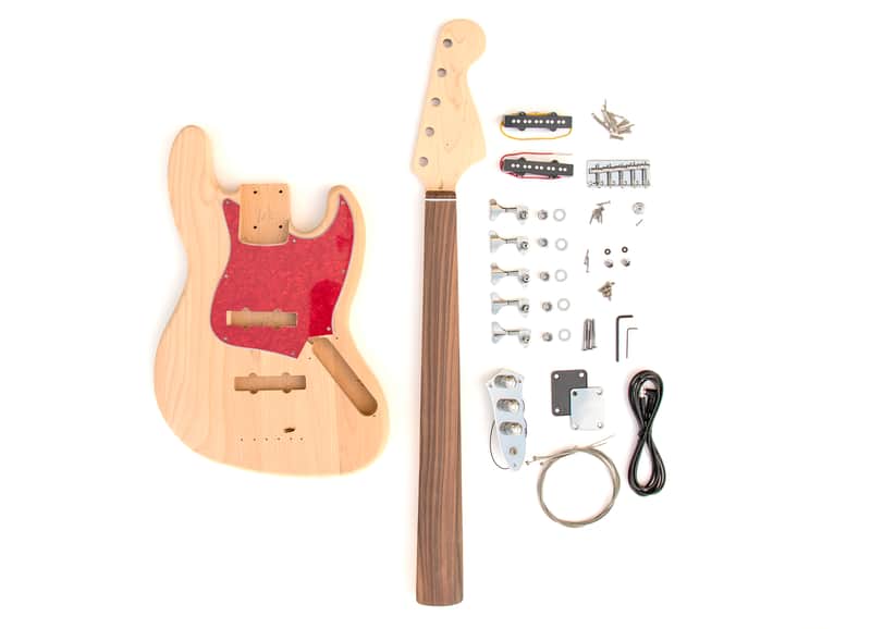 Fretless 5 String J Style Electric Bass Kit image 1