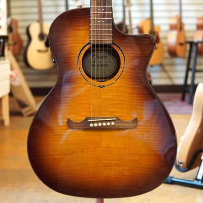 Fender FA-345CE Auditorium Acoustic-Electric Guitar 2017 3-Color Tea Burst w/Hard Case image 1